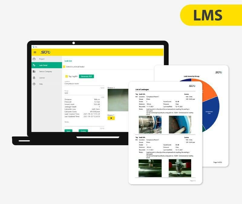 LMS泄漏管理软件 – 可生成泄漏管理报告