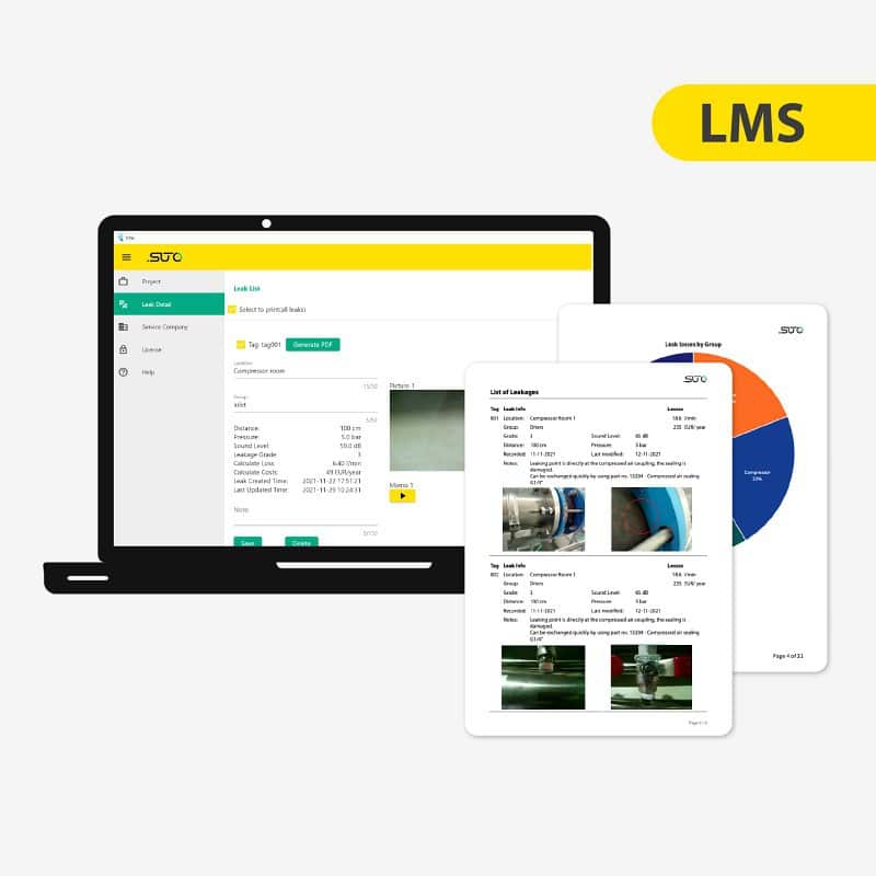 LMS泄漏管理软件 – 可生成泄漏管理报告