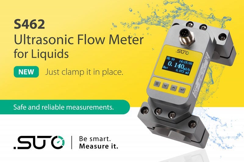S462 – 水やその他の液体用の新しい超音波流量計(クランプ式)