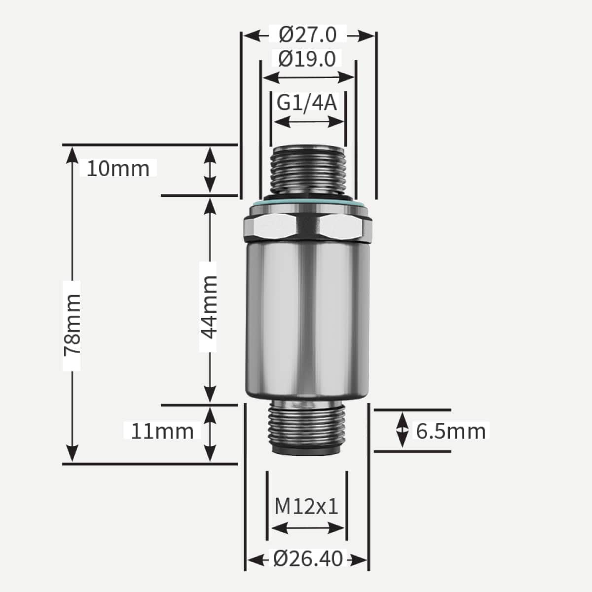 S010 / S011 压力变送器 – 测量压缩空气和工业气体的压力