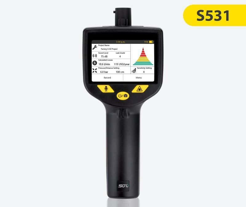 S531智能超声波泄漏检测仪 – 压缩空气泄漏监测和验证